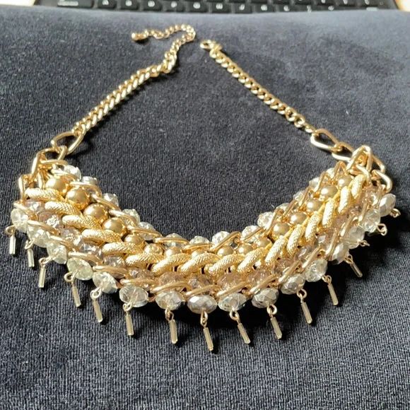 Francesca’s Collection gold breaded choker - Picture 3 of 4
